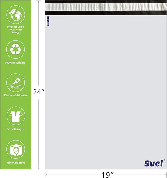 19" x 24" Poly Mailers Shipping Bags for Non-Fragile Items