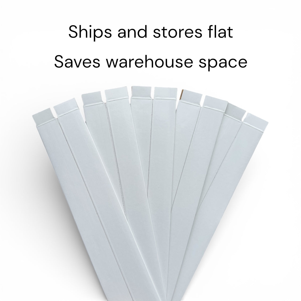 Shipping Corrugated Box 2x2x24" Premium Laminated Self-Sealing Edge for DTF Film Rolls, UV Stickers, Posters & Blueprints