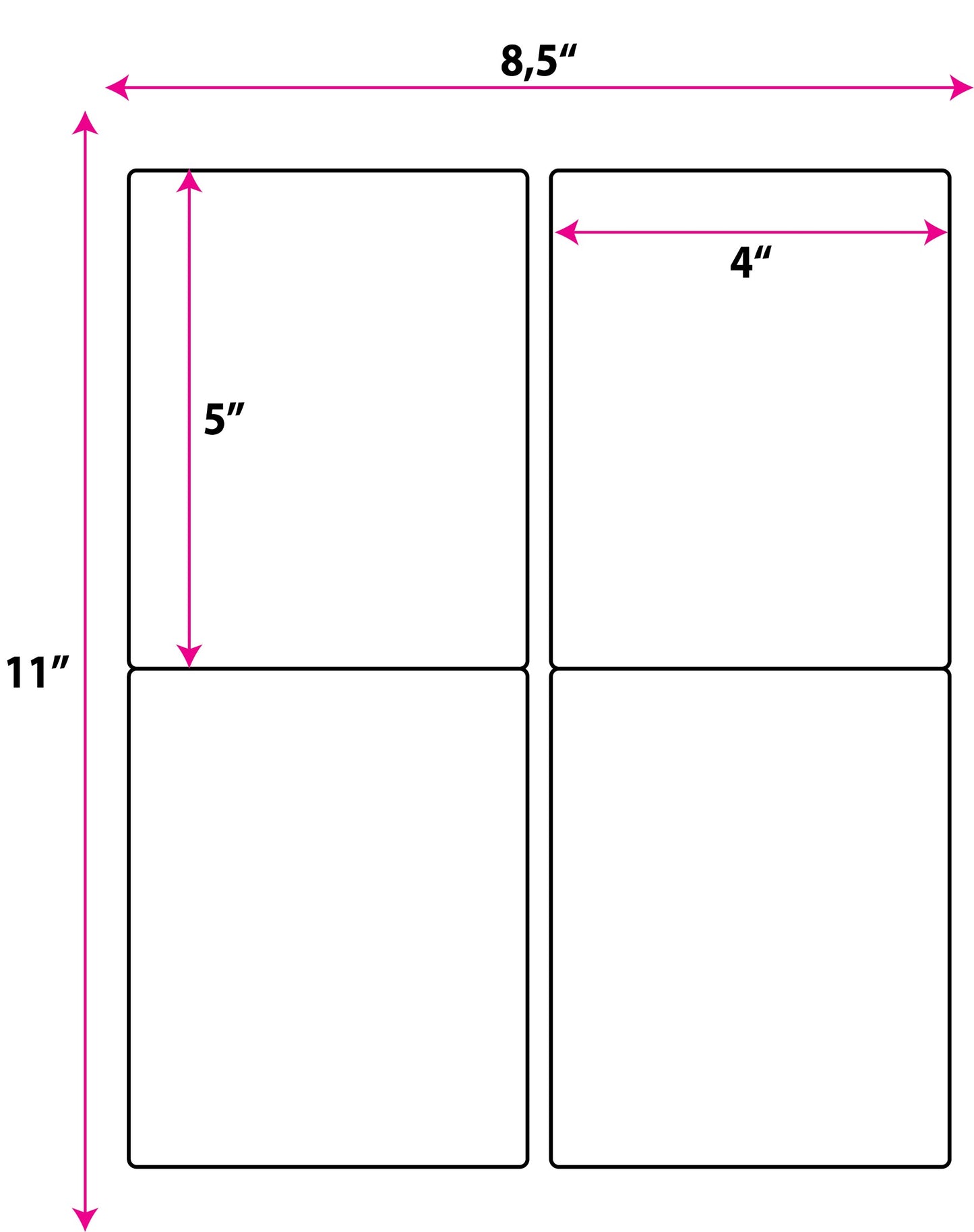 Shipping Labels for Laser & Inkjet Printers 120 Labels 4”x5”