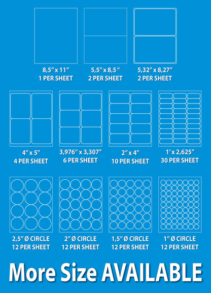 3-1/3" x 4" Shipping Labels for Laser & Inkjet Printers