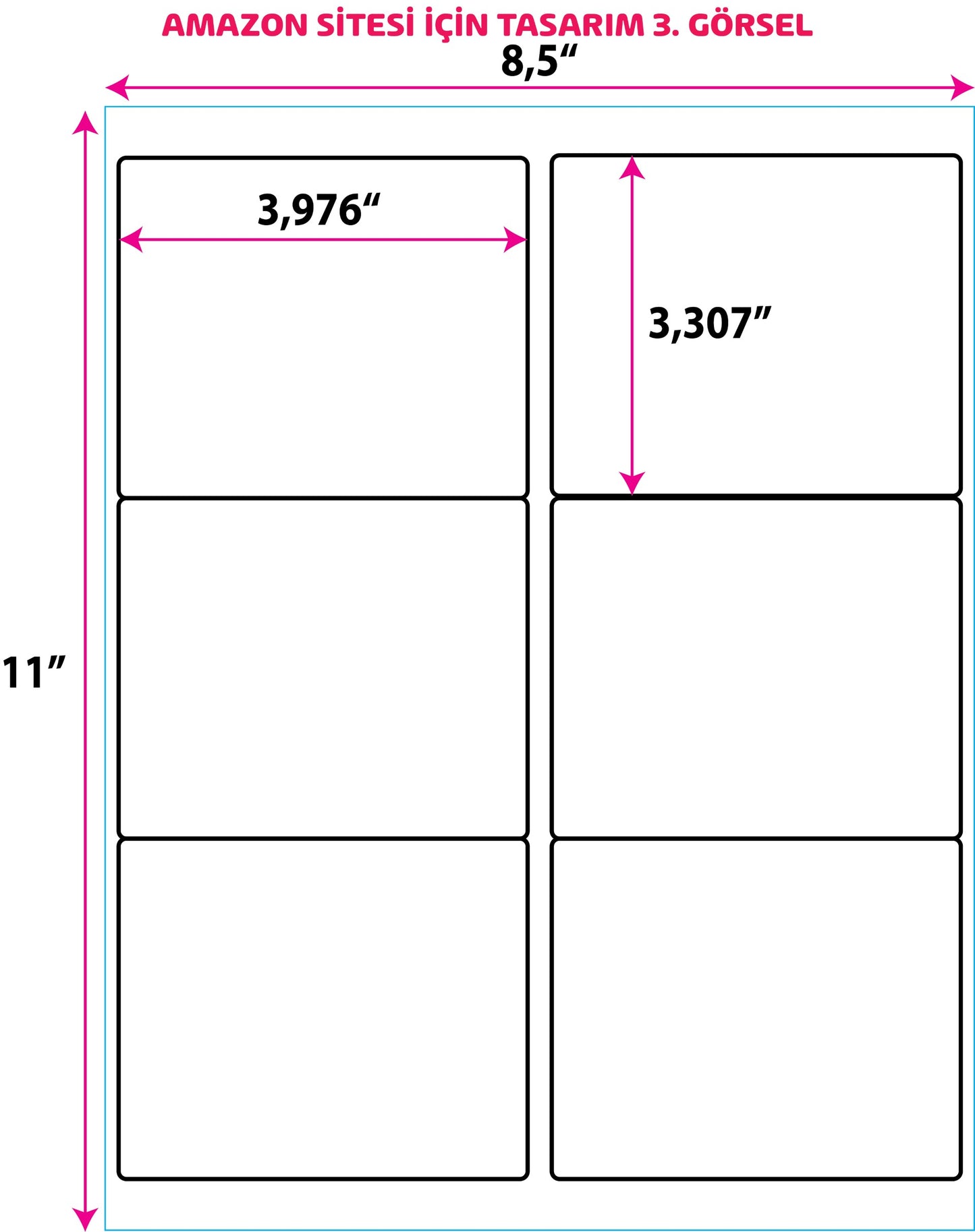 Shipping Labels for Laser & Inkjet Printers, 180 Labels 3-1/3" x 4"