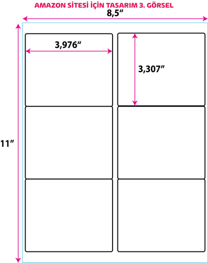 3-1/3" x 4" Shipping Labels for Laser & Inkjet Printers