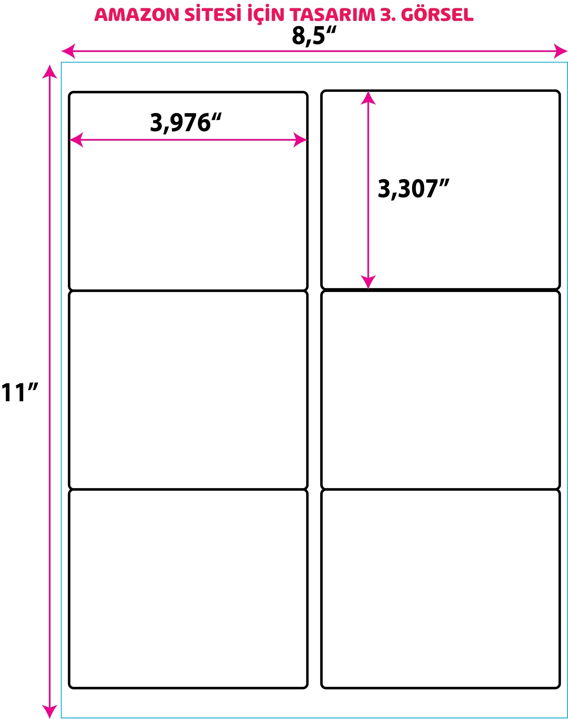 Shipping Labels for Laser & Inkjet Printers, 600 Labels 3-1/3" x 4"