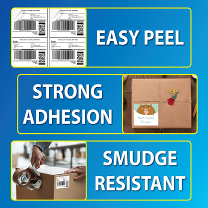 3-1/3" x 4" Shipping Labels for Laser & Inkjet Printers