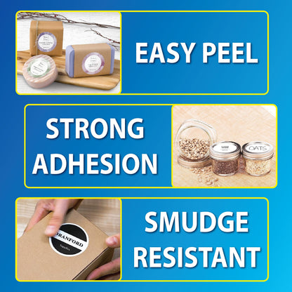 2” Round Shipping Labels for Laser & Inkjet Printers