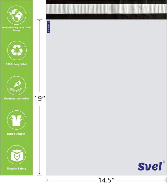 14.5" x 19" Poly Mailers Shipping Bags for Non-Fragile Items