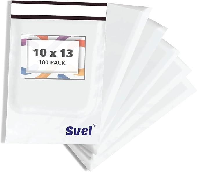 Poly Mailers Shipping Bags for Non-Fragile Items 10x13 Inch 100 Pcs