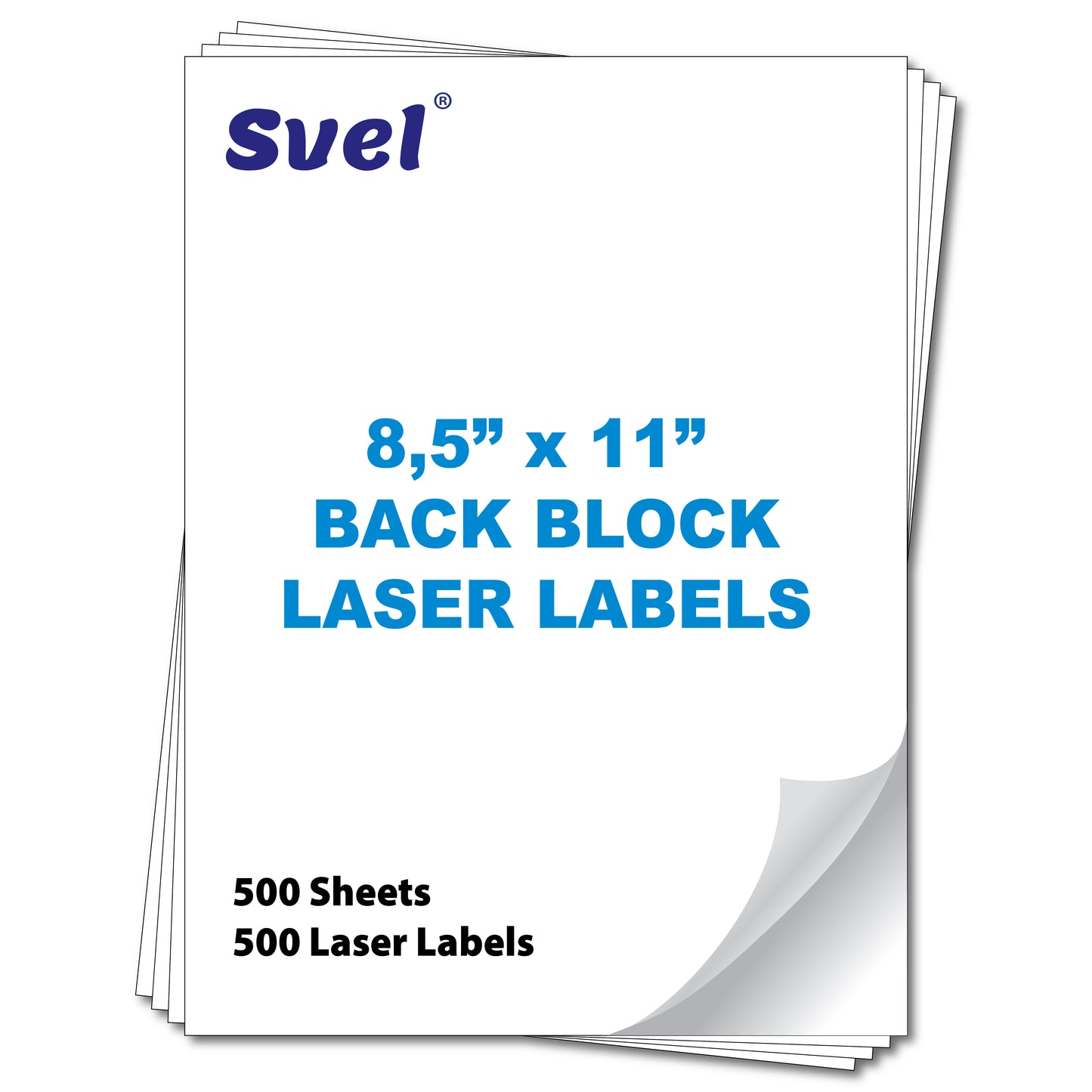 Blockout Full Sheet Labels Shipping Mailing Stickers Cover Old Barcodes & Addresses – Laser & Inkjet Printable