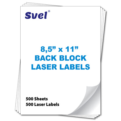 Blockout Full Sheet Labels Shipping Mailing Stickers Cover Old Barcodes & Addresses – Laser & Inkjet Printable