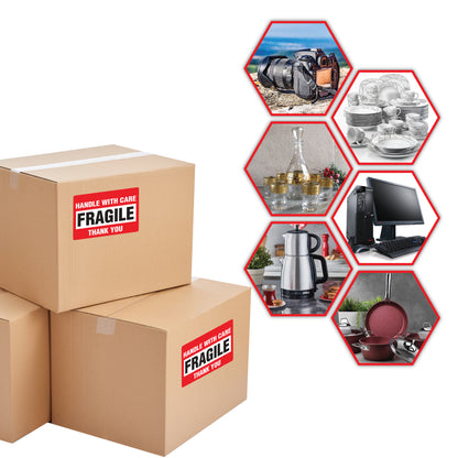 Fragile Warning Labels 2x3 Inch 500 Pcs