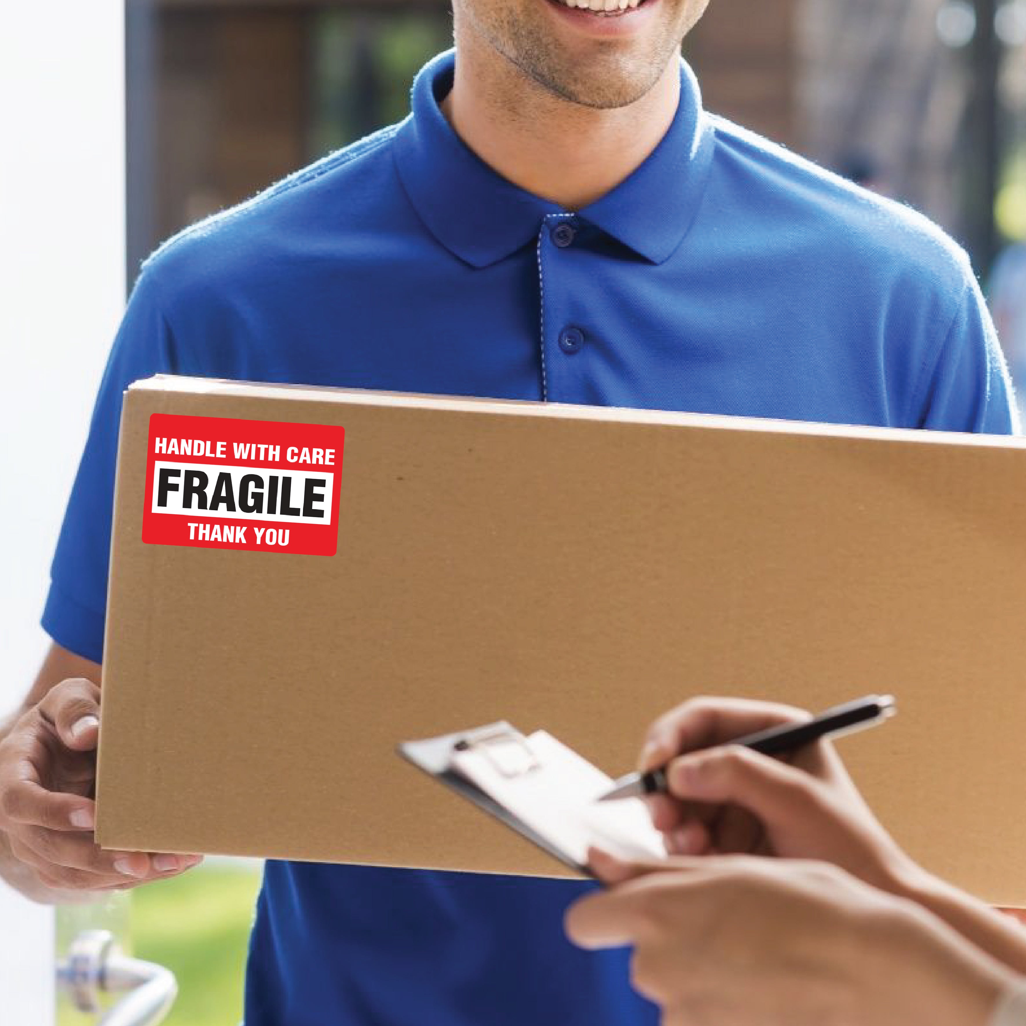 Fragile Warning Labels 2x3 Inch 500 Pcs
