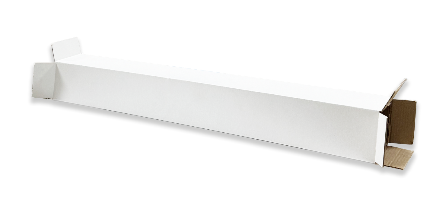 Shipping Tube Box 4x4x24" Premium Laminated Self-Sealing Edge for DTF Film Rolls, UV Stickers, Posters & Blueprints