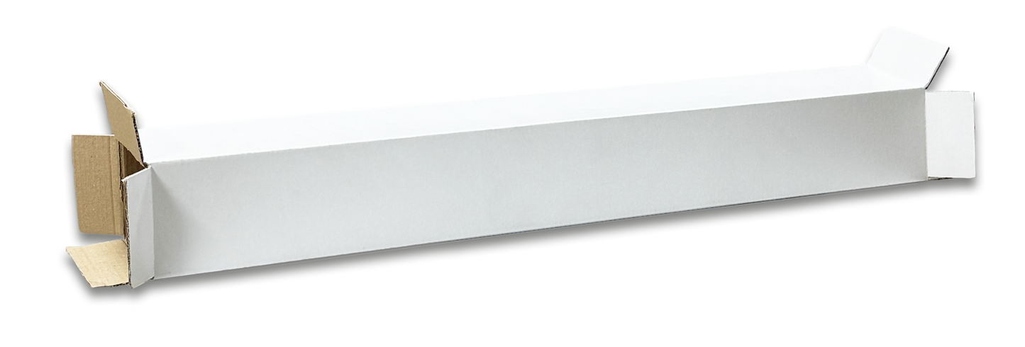 Shipping Tube Box 4x4x24" Premium Laminated Self-Sealing Edge for DTF Film Rolls, UV Stickers, Posters & Blueprints