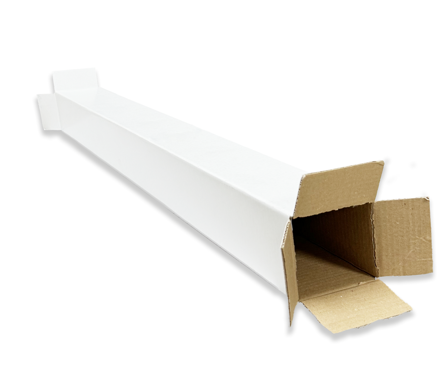 Shipping Tube Box 4x4x24" Premium Laminated Self-Sealing Edge for DTF Film Rolls, UV Stickers, Posters & Blueprints