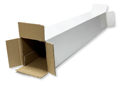 Shipping Tube Box 4x4x24" Premium Laminated Self-Sealing Edge for DTF Film Rolls, UV Stickers, Posters & Blueprints