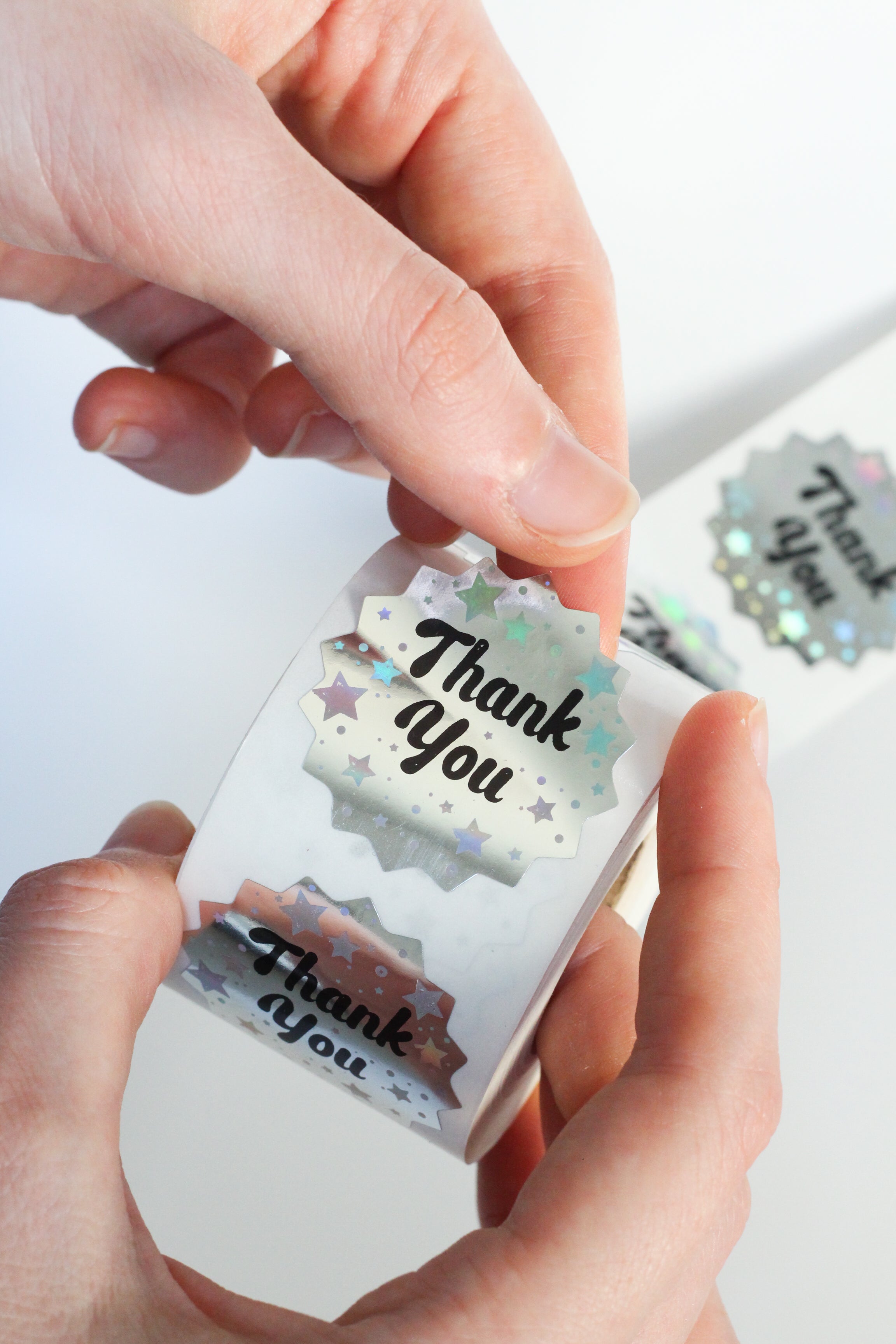 Thank You Labels for Small Business 1.5 R Inch (Galaxy)