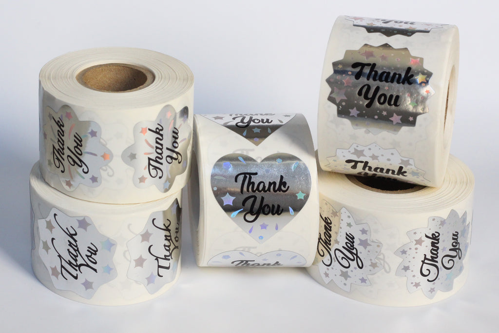 Thank You Labels for Small Business 1.5 R Inch (Leaf)