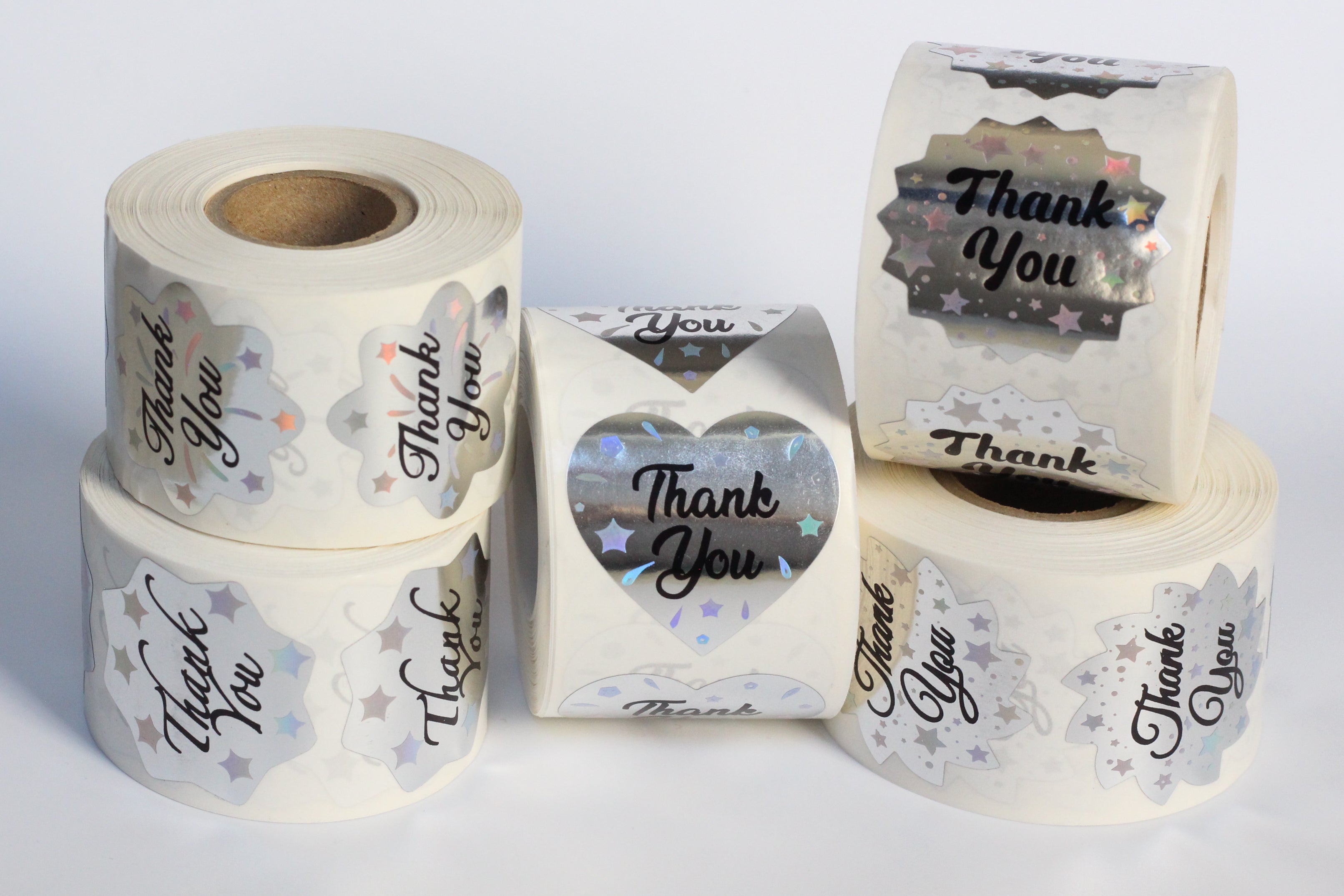 Thank You Labels for Small Business 1.5 R Inch (Leaf)