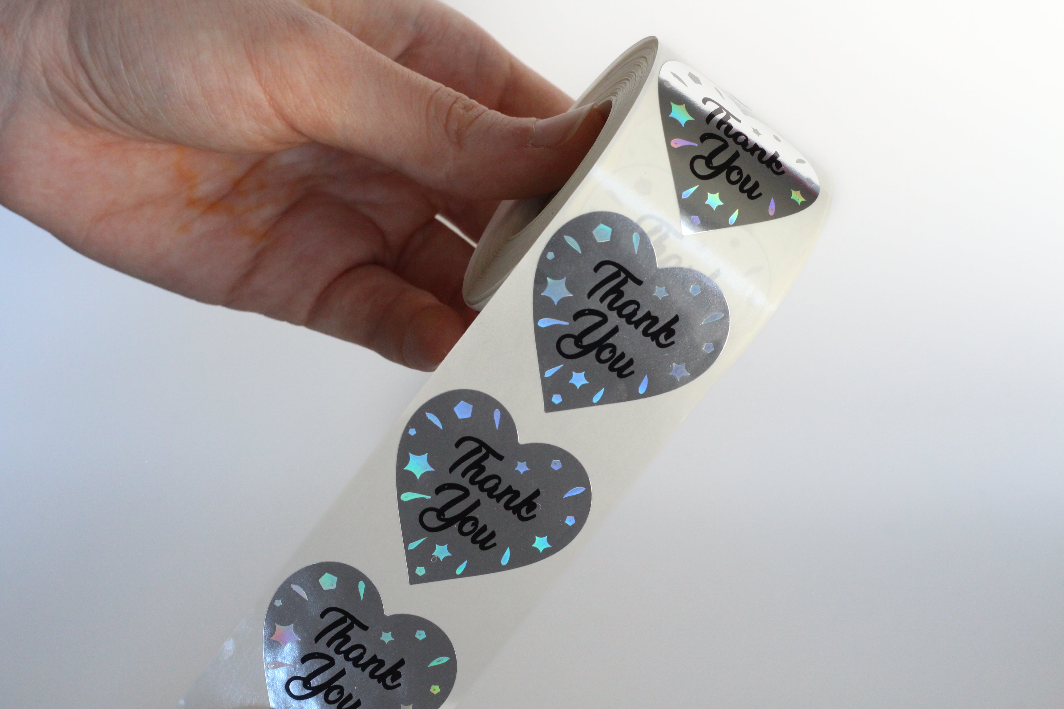 Thank You Labels for Small Business 1.5 R Inch (Love)