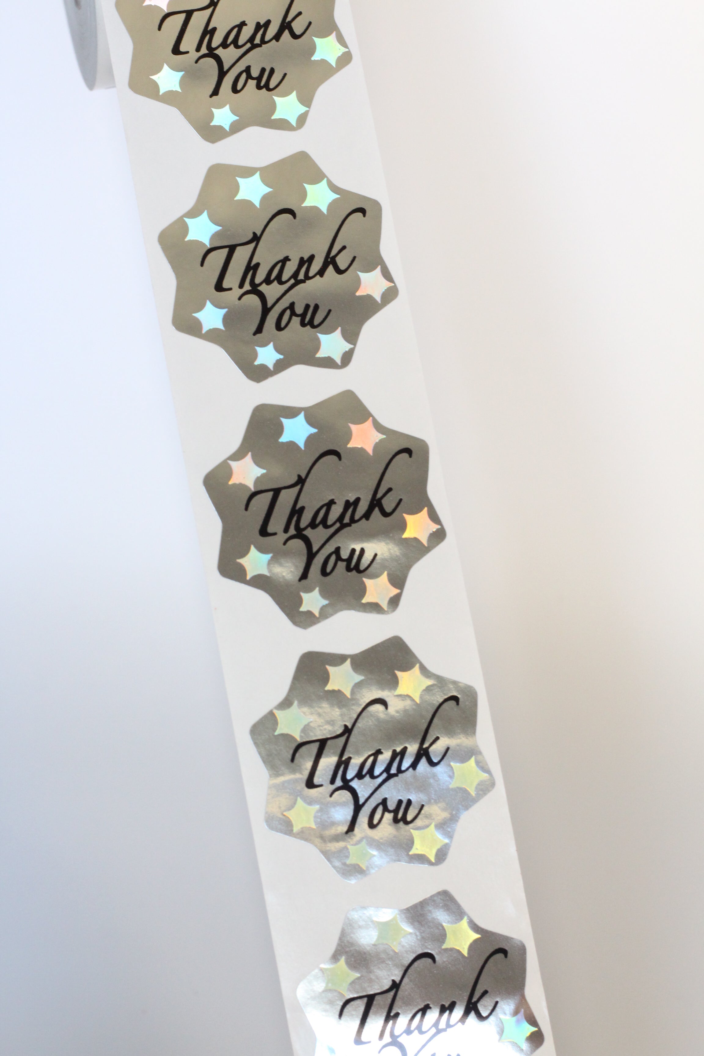 Thank You Labels for Small Business 1.5 R Inch (Star)