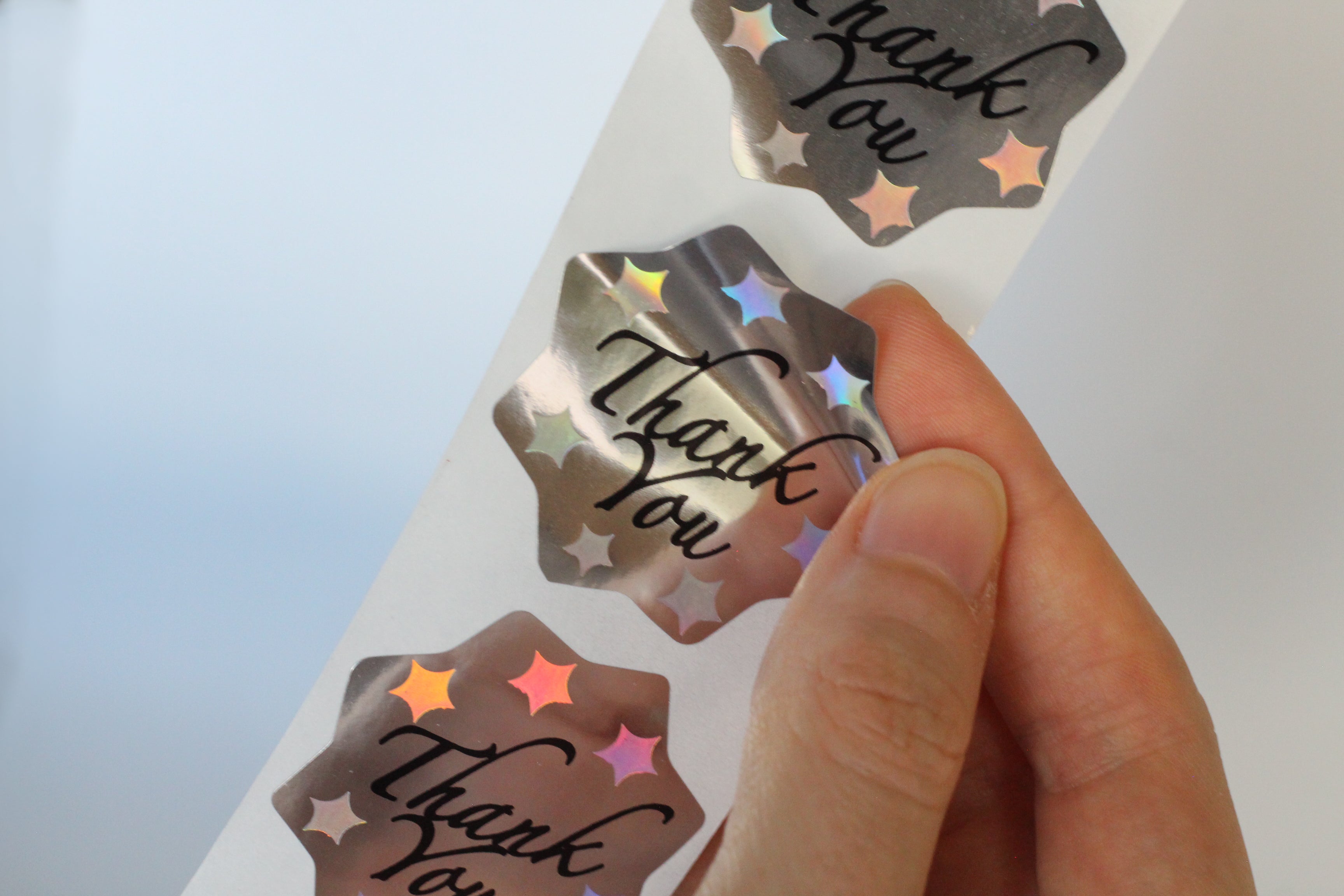 Thank You Labels for Small Business 1.5 R Inch (Star)
