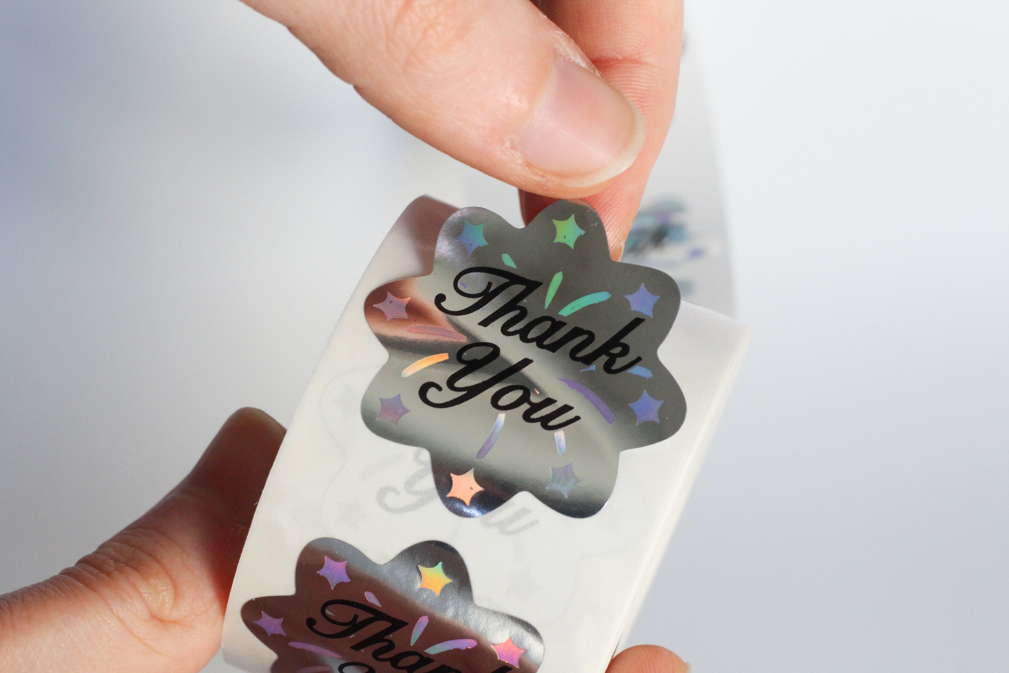 Thank You Labels for Small Business 1.5 R Inch (Leaf)