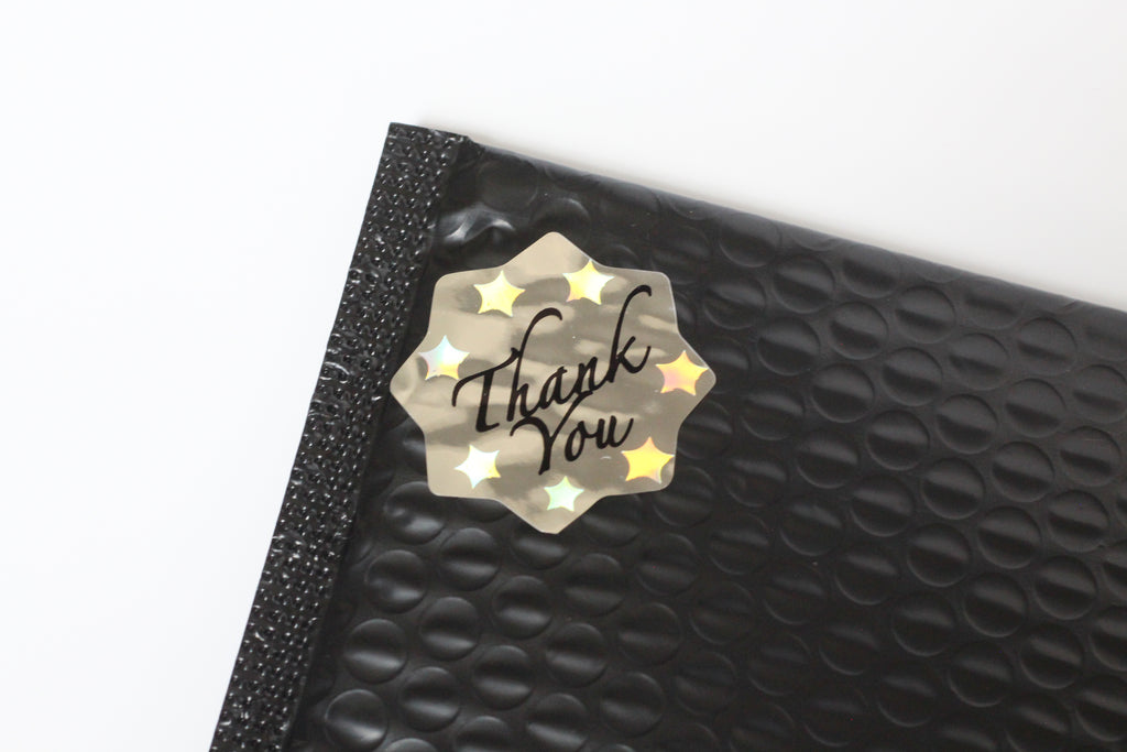 Thank You Labels for Small Business 1.5 R Inch (Star)