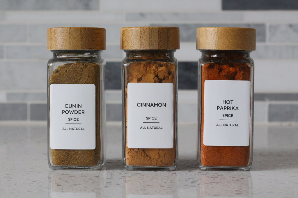 125 Pcs Kitchen Spice Labels for Food Containers