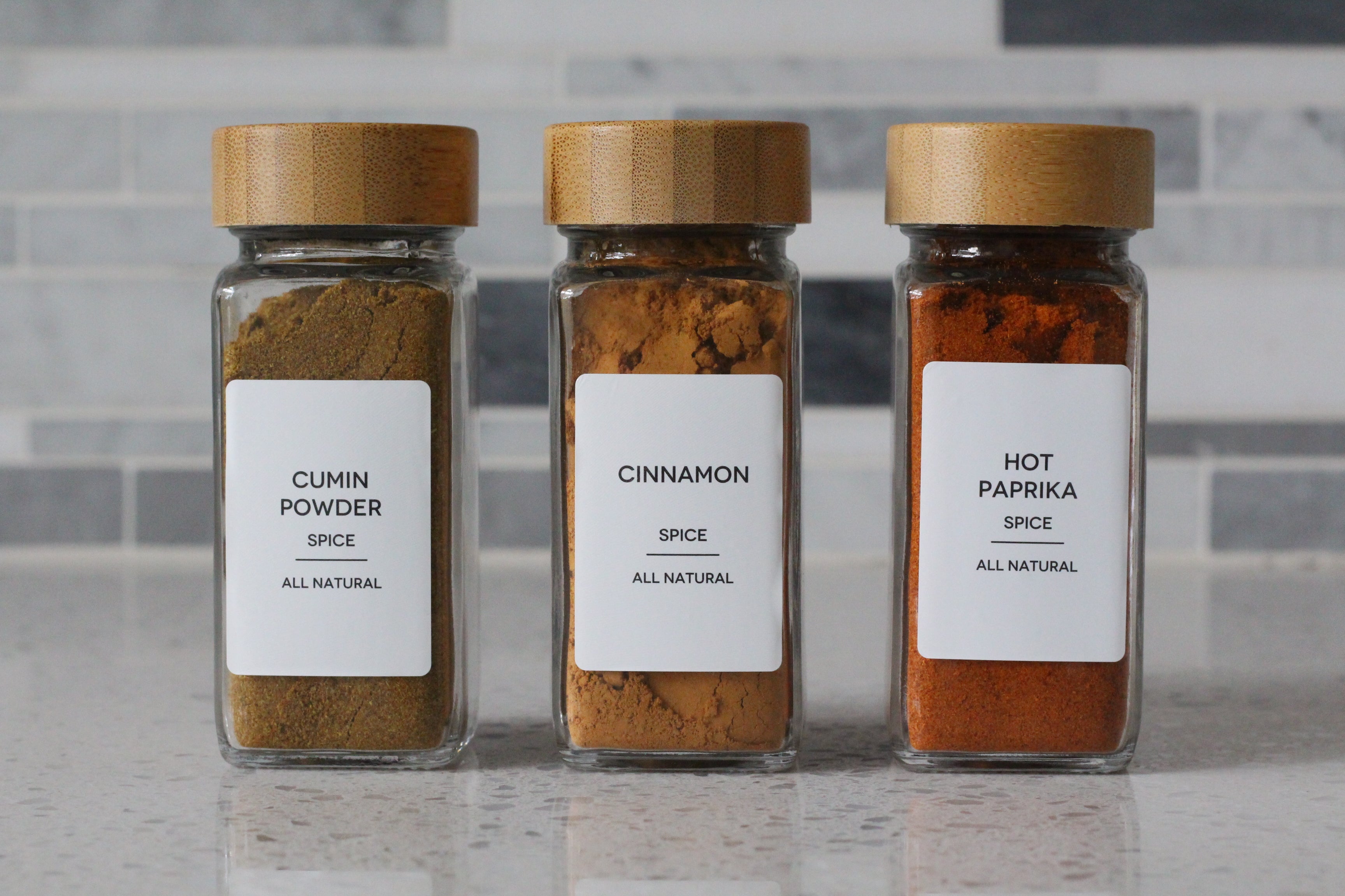 125 Pcs Kitchen Spice Labels for Food Containers