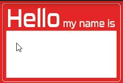 Hello My Name is Nametags 2x3 Inch 400 Pcs (Name)