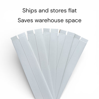 Shipping Corrugated Box 2x2x24" Premium Laminated Self-Sealing Edge for DTF Film Rolls, UV Stickers, Posters & Blueprints