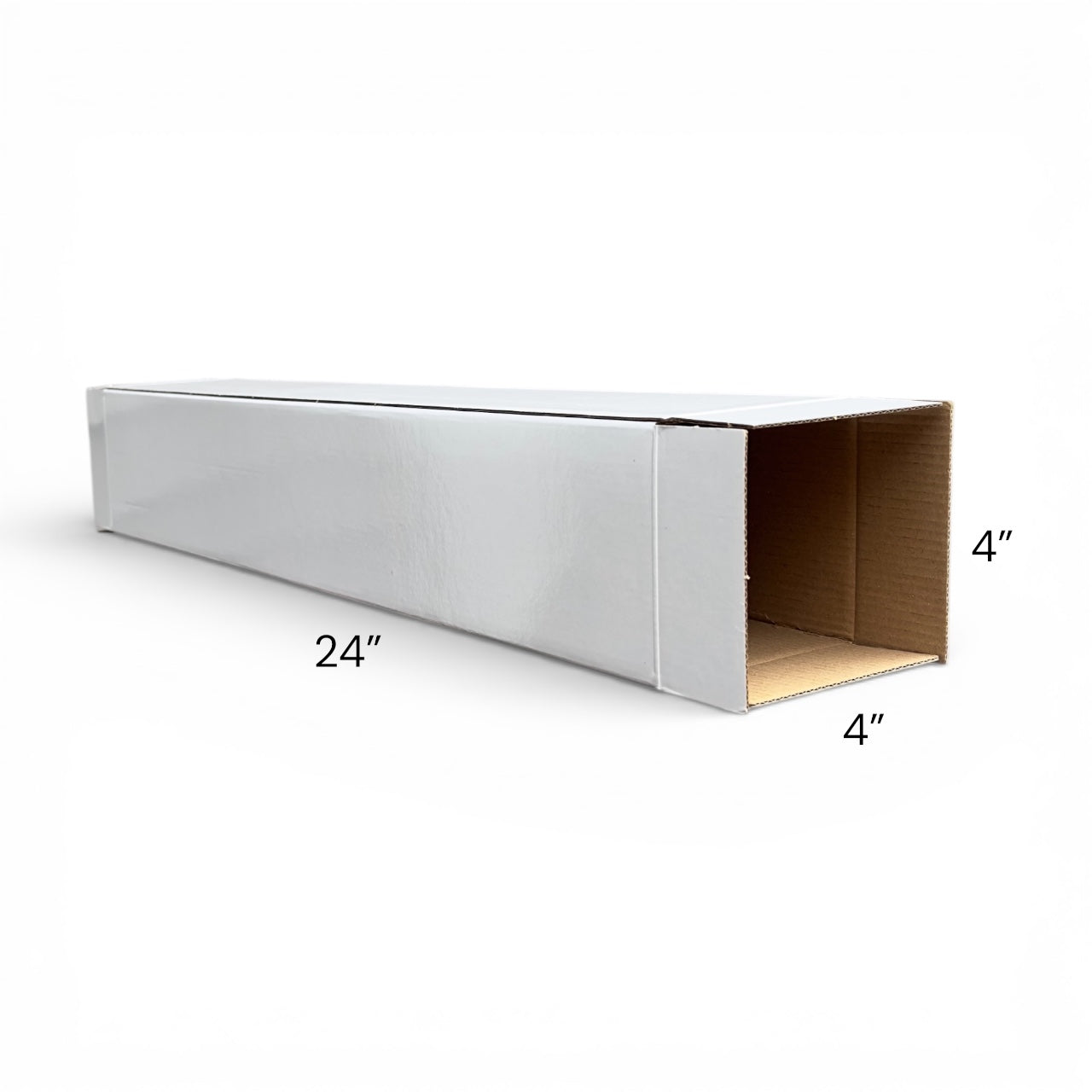 Shipping Corrugated Box - Premium Laminated Self-Sealing Edge for DTF Film Rolls, UV Stickers, Posters & Blueprints
