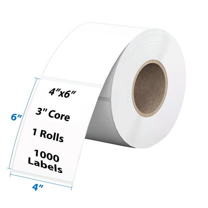 4" x 6" / 3" Core Thermal Shipping Label for Rolls