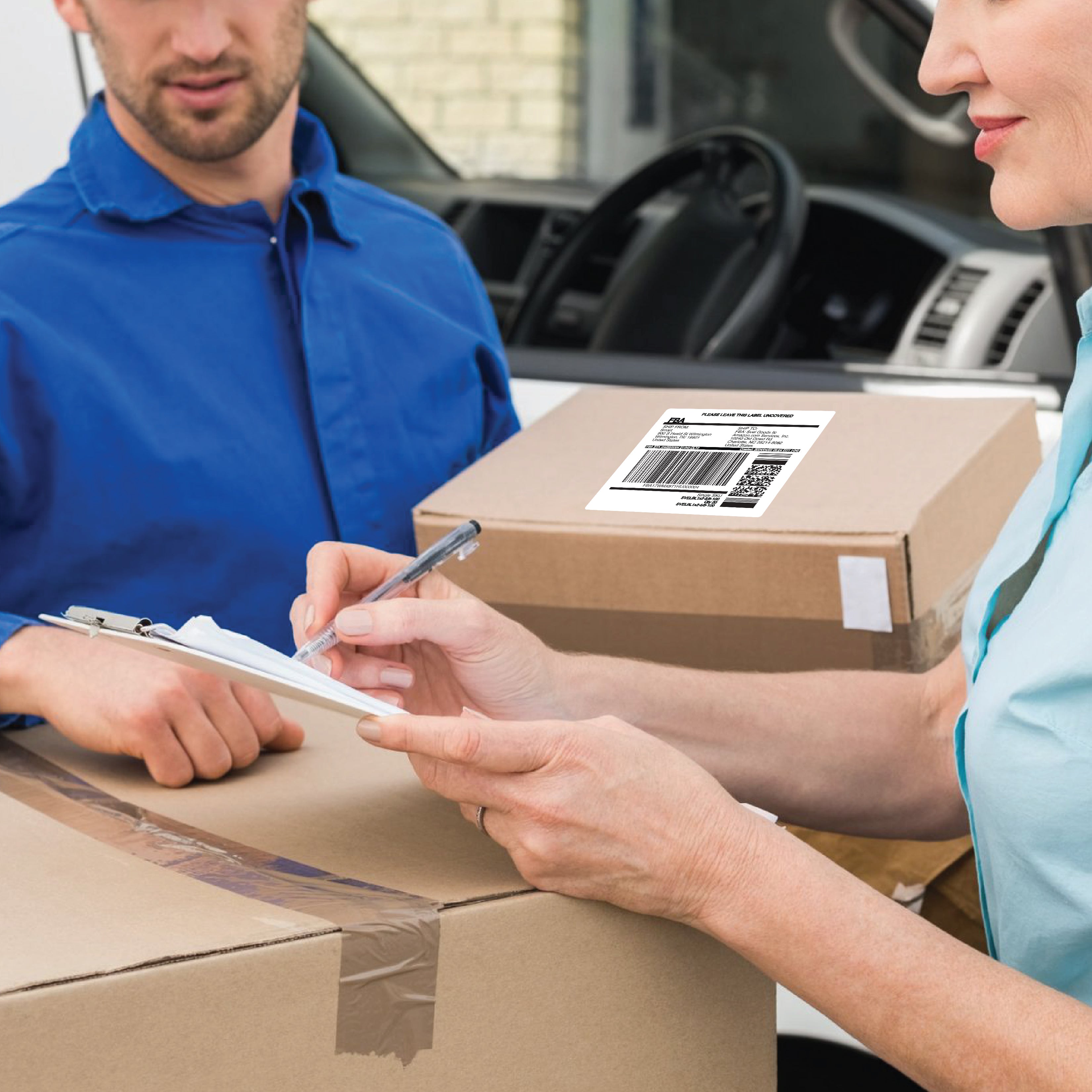 Shipping Labels for Laser & Inkjet Printers 120 Labels 4”x5”