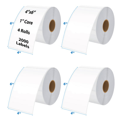 4" x 6" / 1" Core Thermal Shipping Label Rolls