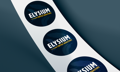 Custom Glossy White Paper Round Labels