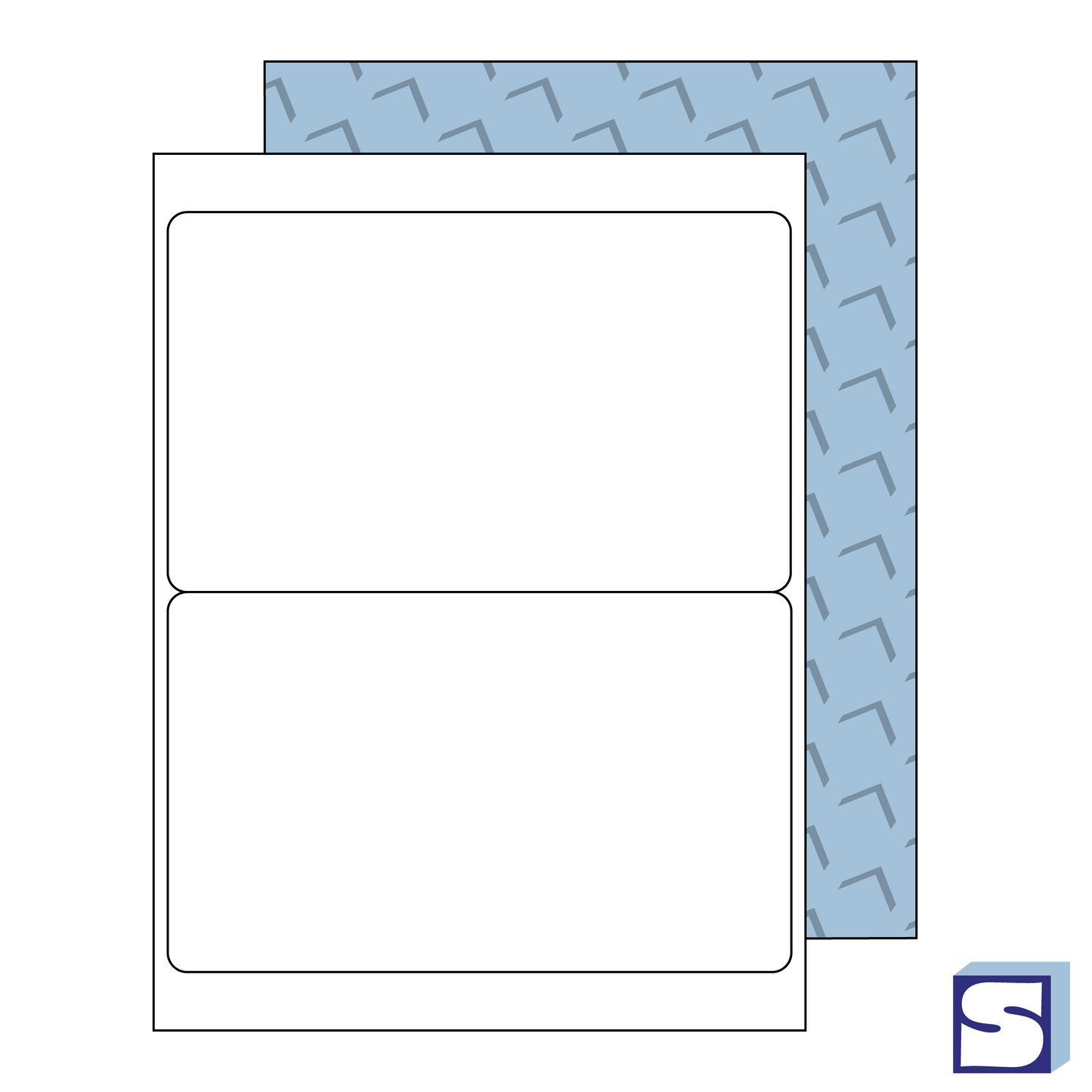 8.5” x 5.5” Round Shipping Labels for Laser & Inkjet Printers