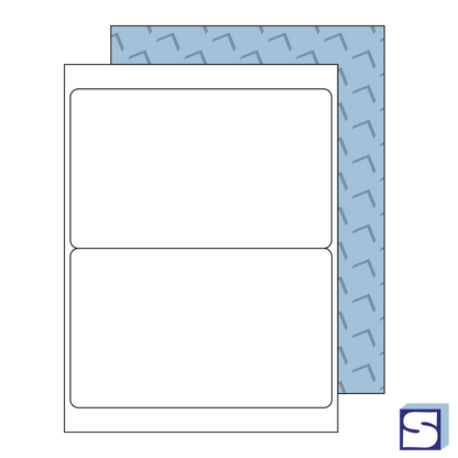 8.5” x 5.5” Round Shipping Labels for Laser & Inkjet Printers